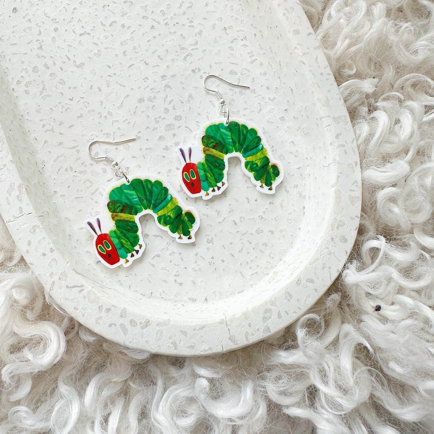Large Caterpillar Earrings