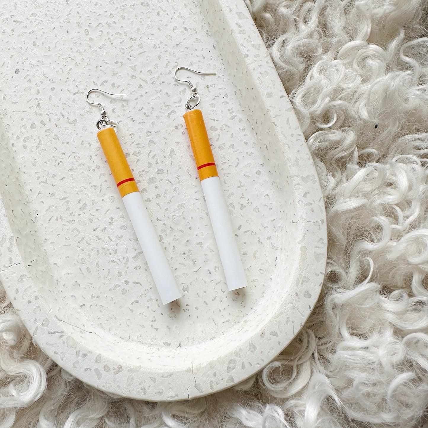 Cigarette Earrings
