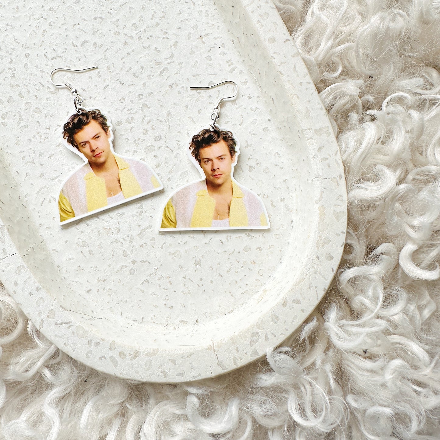 Yellow Shirt Harry Styles Earrings