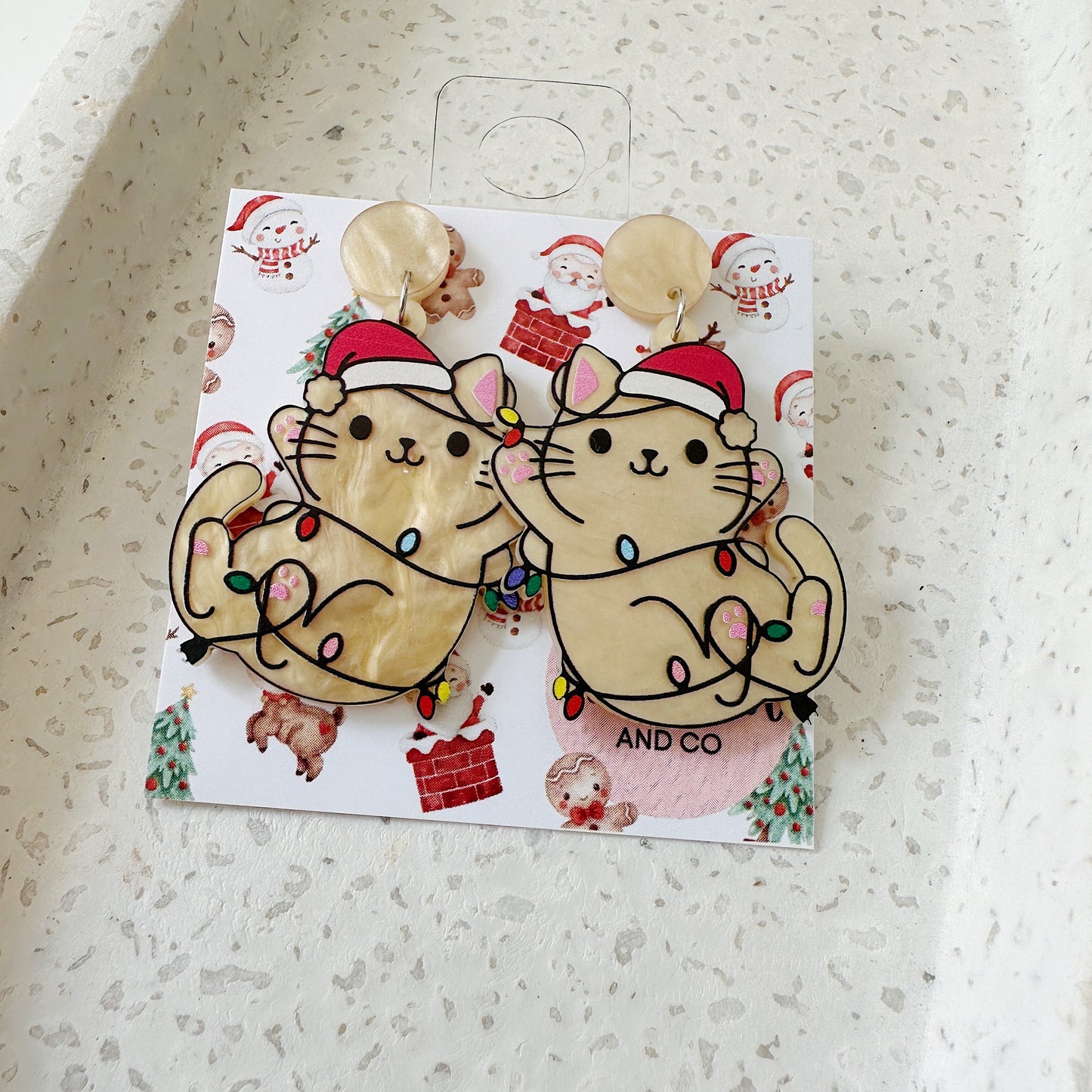 Cat Christmas Light Dangles