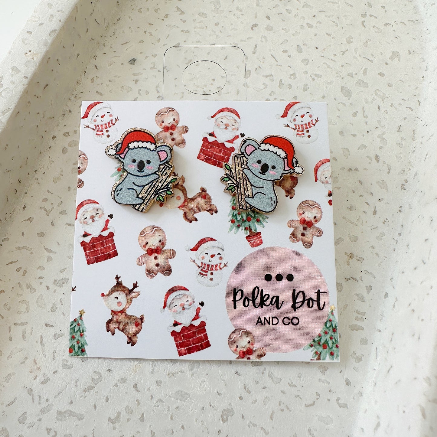 Christmas Koala Studs