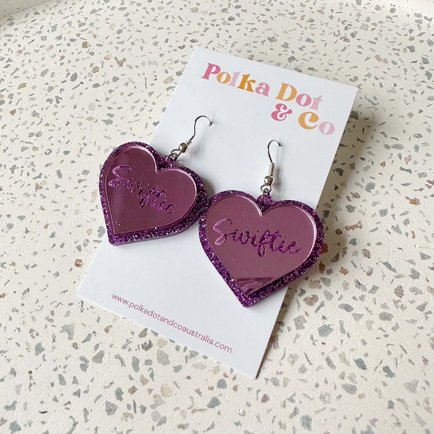 Swiftie Heart Earrings