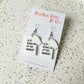 A Lot Going On ATM Shirt Earrings