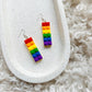 Rainbow Lego Earrings