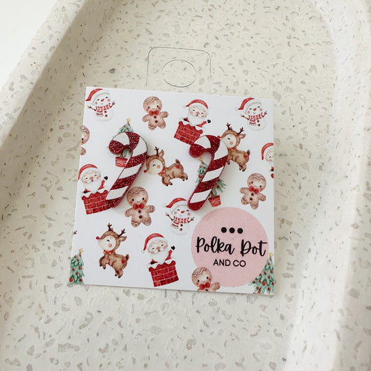 Candy Cane Studs
