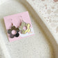 Silver Mirror Flower Earrings