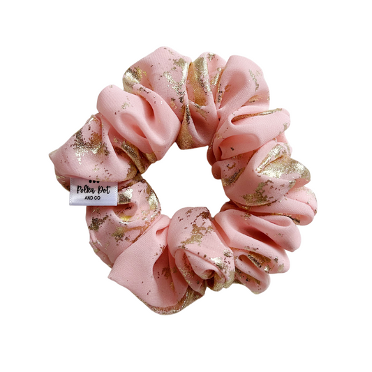 Pink & Gold Scrunchie