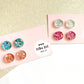 Sparkly Circle Stud Earrings