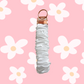 White Scrunchie Wristlet