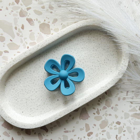 Blue Daisy Claw Clip