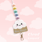 Rainbow Cloud Lanyard