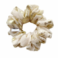 White & Gold Scrunchie